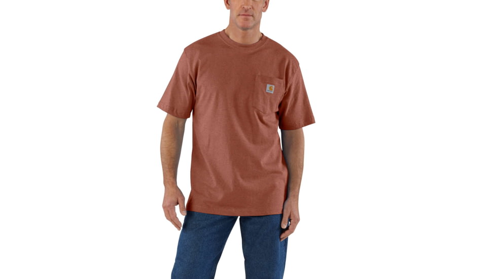 Carhartt Workwear Pocket T-Shirt - Men's, Sequoia Heather, Medium, Regular, K87-221-REG-MED