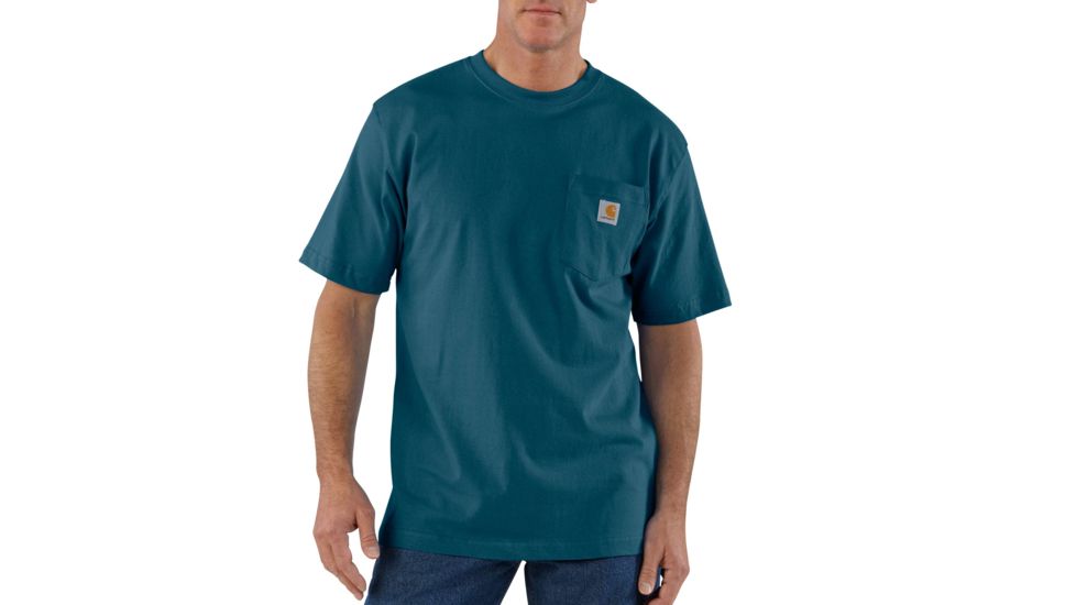 Carhartt Workwear Pocket T-Shirt - Men's, Stream Blue, Extra Large, Regular, K87-984-REG-XLG