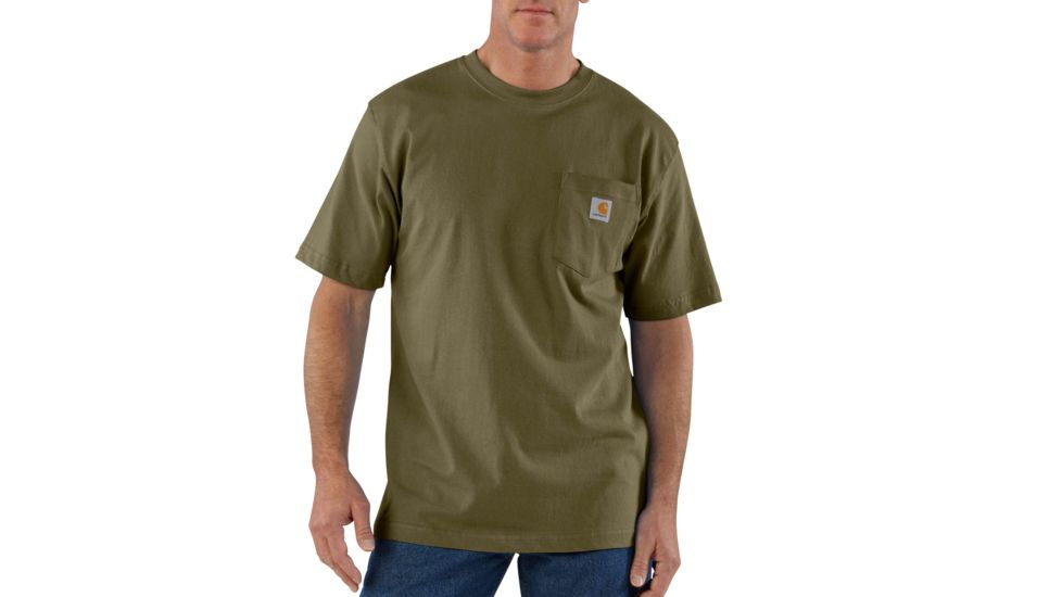 Carhartt Workwear Pocket T-Shirt - Men's, Army Green, Small, Regular, K87-ARG-REG-SML