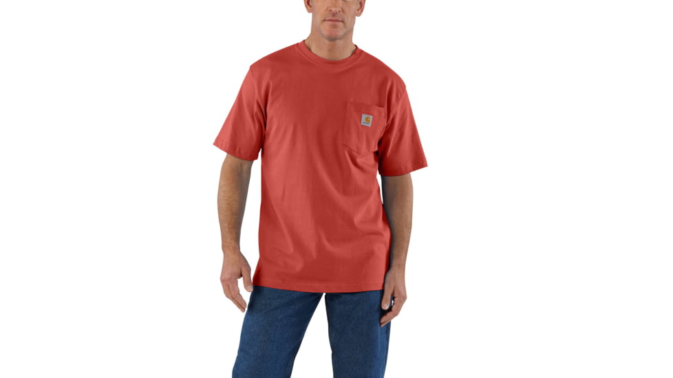 Carhartt Workwear Pocket T-Shirt - Men's, Chili, Medium, Regular, K87-CHI-REG-MED