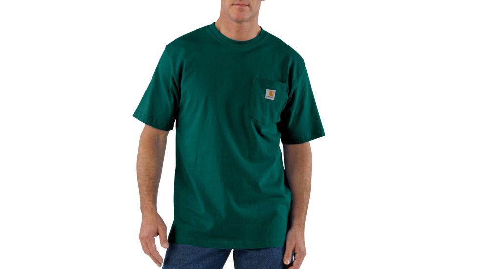 Carhartt Workwear Pocket T-Shirt - Men's, Hunter Green, Small, Regular, K87-HTG-REG-SML