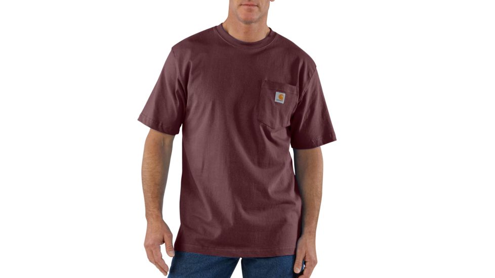 Carhartt Workwear Pocket T-Shirt - Men's, Port, Small, Regular, K87-PRT-REG-SML