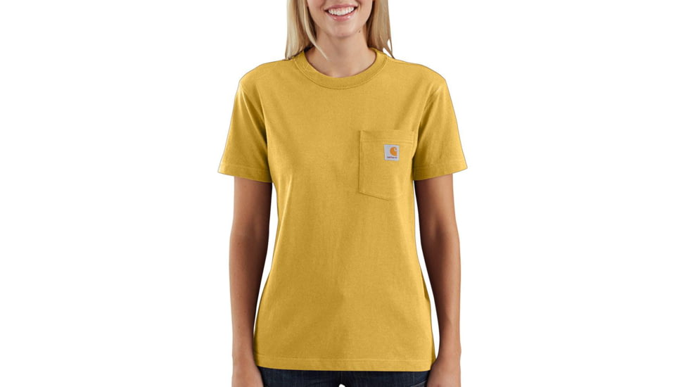 Carhartt Workwear Pocket Short-Sleeve T-Shirt - Womens, Carhartt Gold Heather, Large, 103067-704-REG-L