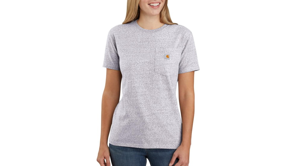 Carhartt Workwear Pocket Short-Sleeve T-Shirt - Womens, Gull Gray Snow Heather, Small, 103067-E22-REG-S