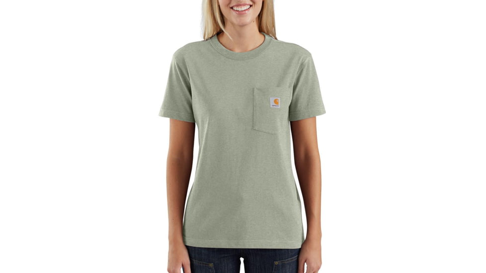 Carhartt Workwear Pocket Short-Sleeve T-Shirt - Womens, Tinted Sage Heather, Medium, 103067-G15-REG-M