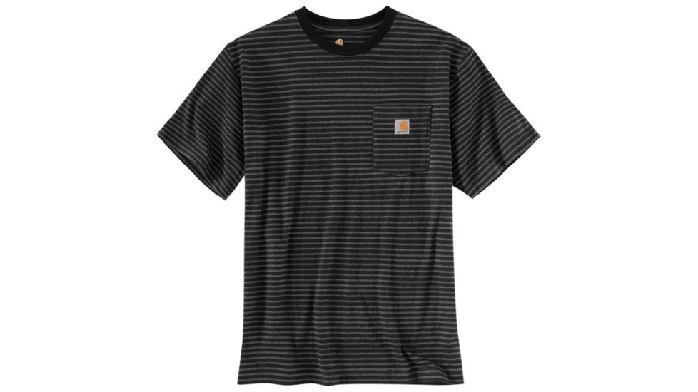 Carhartt Workwear Pocket T-Shirt - Men's, Black Stripe, Small, Regular, K87-007-S-REG