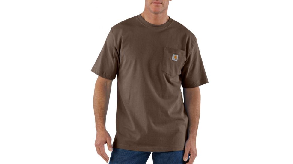 Carhartt Workwear Pocket T-Shirt - Men's, Dark Brown, Large, Regular, K87-DKBREGL