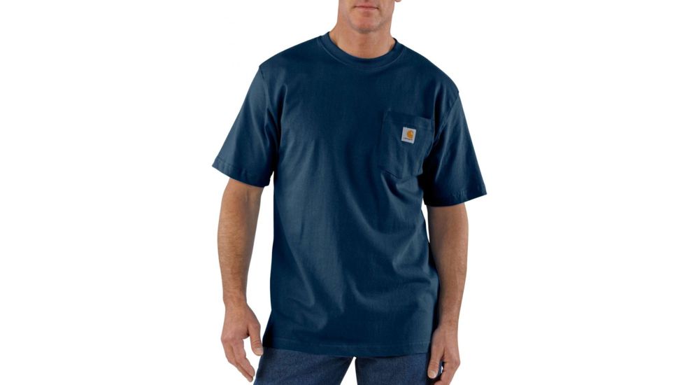 Carhartt Workwear Pocket T-Shirt - Men's, Navy, Large, Regular, K87-NVYREGL