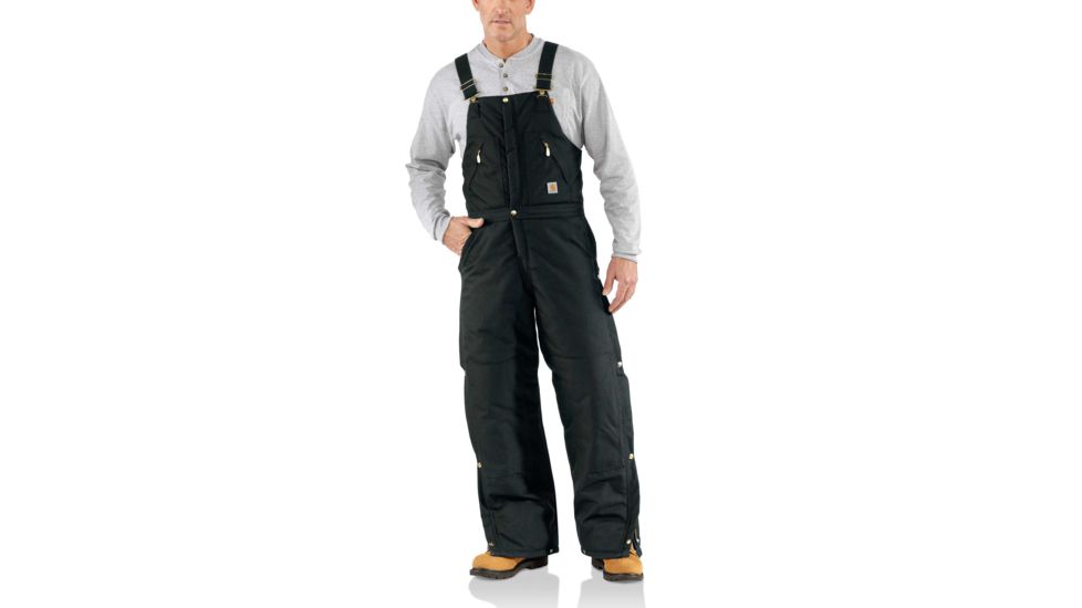 Carhartt Yukon AQL Zip to Waist BiberalLong Sleeve-Mens, Black, 42-36, R33-BLK-36-42
