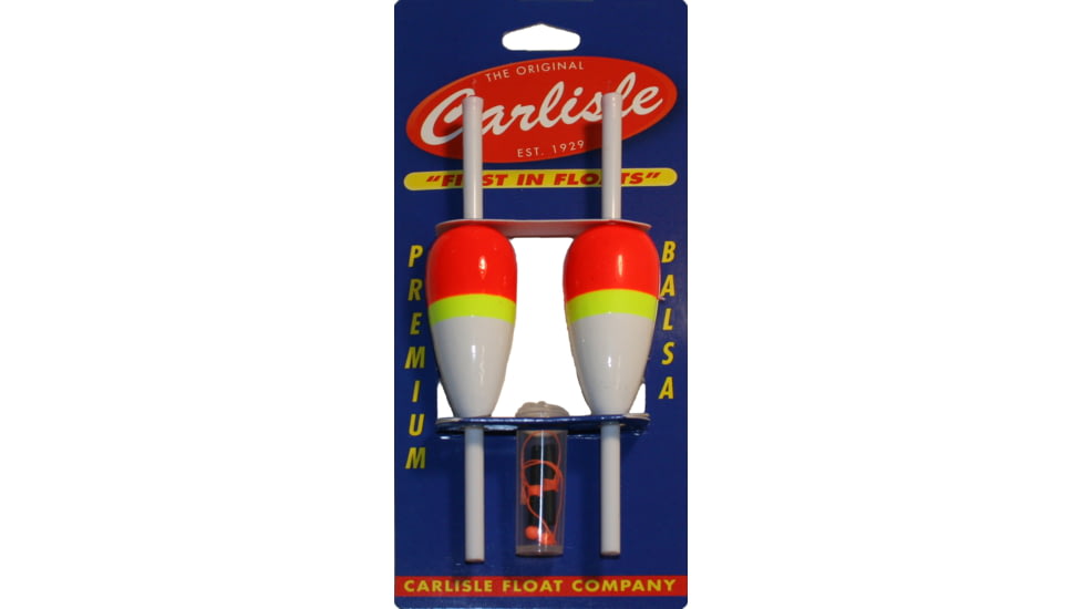 Carlisle Slip Float 1in Oval 2pk w/Bobber Stops, CAQP-790SK