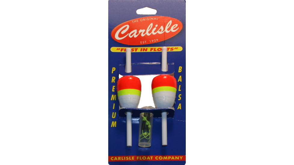 Carlisle Slip Float 7/8in Oval 2pk w/Bobber Stops, CAQP-788SK