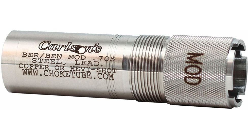 Carlson's Choke Tubes 20 Gauge Flush, Beretta/Benelli, Mobil, Light Modified, .605 in, Stainless, 10610