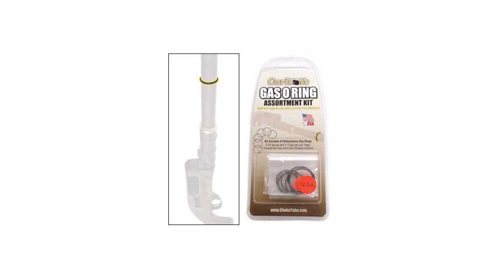 Carlson's Choke Tubes Gas O-Ring Assortment Kit, Remington 1100, 20 gauge, 50-Pack, Silver 00161
