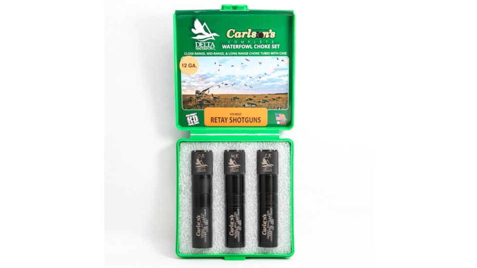 Carlson's Choke Tubes Retay Choke Tube Delta Waterfowl , Set - C,M,LR, Black, 12ga, 07779