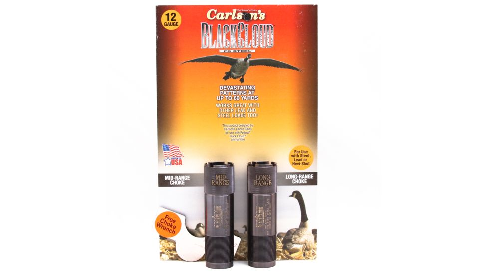 Carlson's Choke Tubes Black Cloud Remington 12ga 2 Pack MR &amp; LR, Titanium 09104