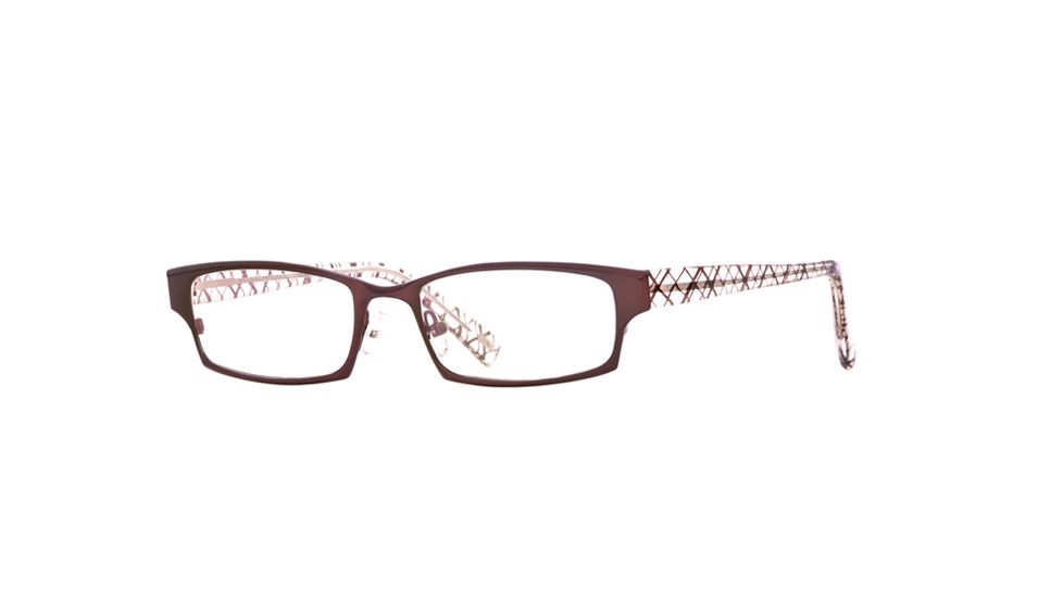 Carmen Marc Valvo CM Paulina SECM PAUN00 Progressive Prescription Eyeglasses - Burgundy SECM PAUN005135 BUR