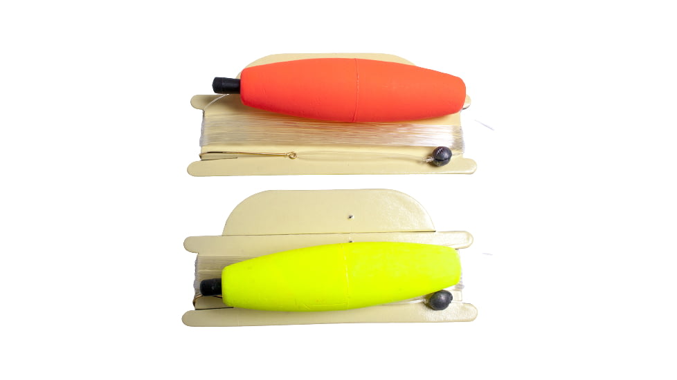 Carolina Balsa Foam Peg Float Furnished Line Number 2 Gold Hook Red/Yellow 3, 29