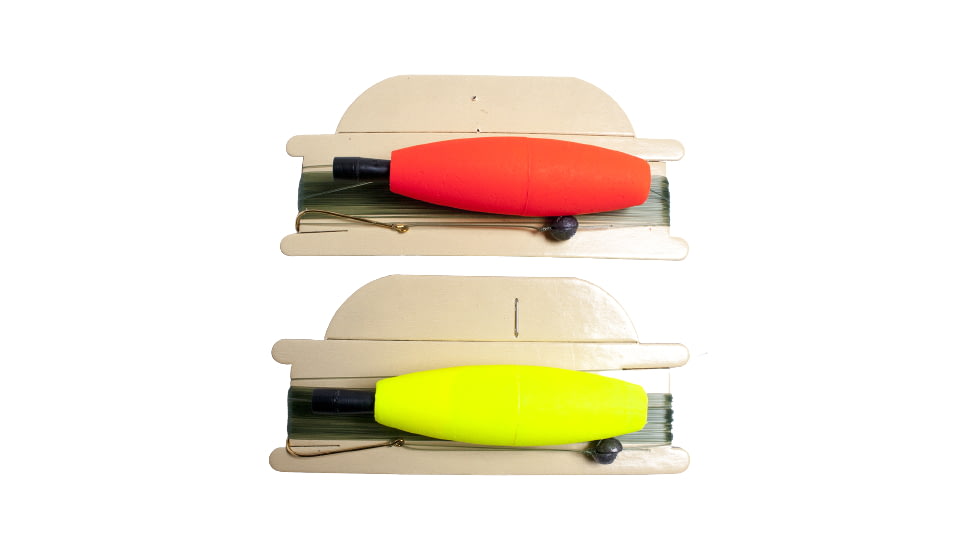 Carolina Balsa Foam Peg Float Furnished Line Number 4 Gold Hook Red/Yellow 2-1/2, 28