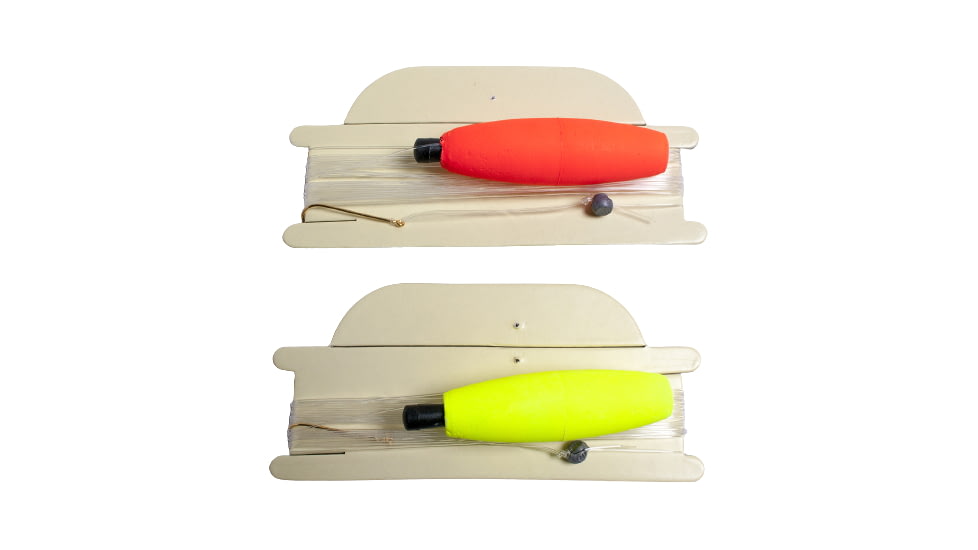 Carolina Balsa Foam Peg Float Furnished Line Number 6 Gold Hook Red/Yellow 2, 27