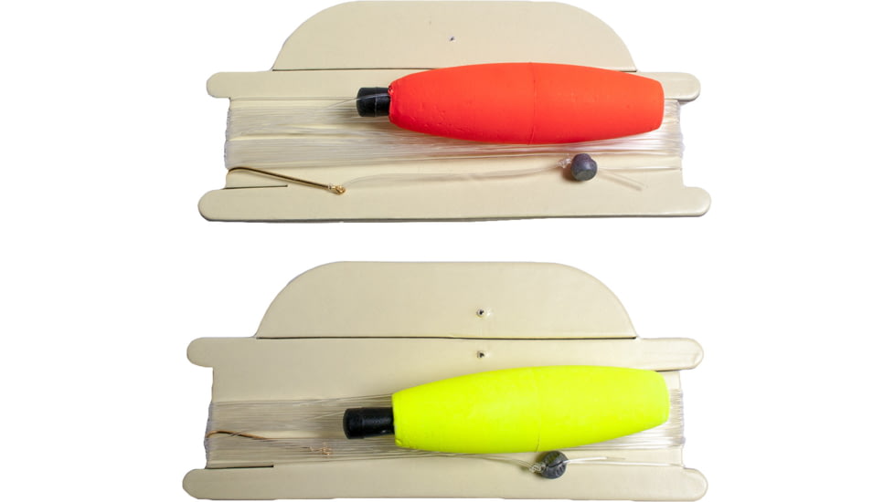 Carolina Balsa Foam Peg Float Furnished Line Number 8 Gold Hook Red/Yellow 1-1/2, 26