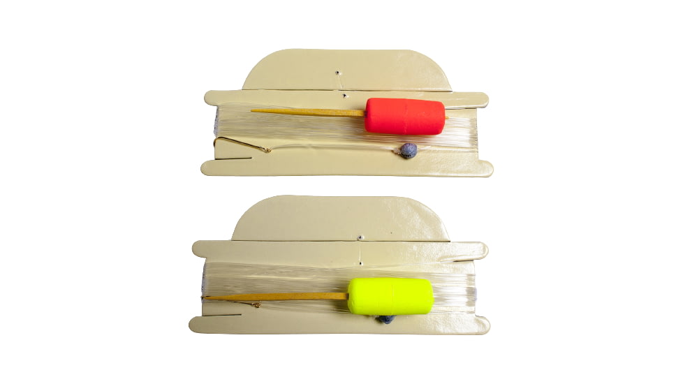 Carolina Flourescent Toothpick Float Furnished Line Number 8 Gold Hook Red/Yellow, 39TP