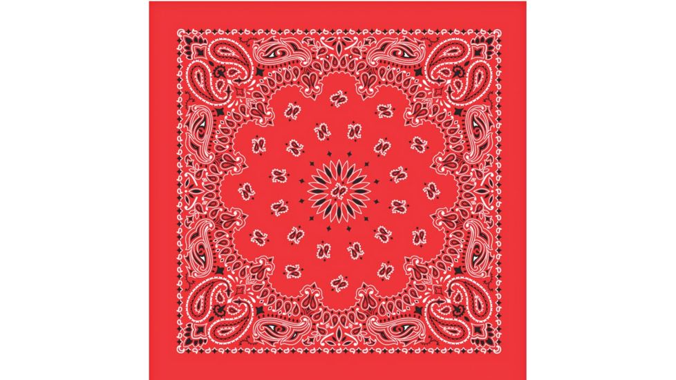 Carolina Manufacturing Bandanas Red W/hang Tag &amp; Upc B22PAI-000001 UPC