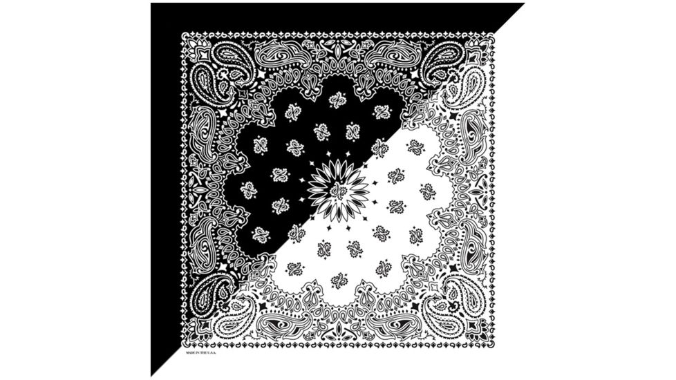 Carolina Manufacturing Split Paisley Black/white B22PA1-000200