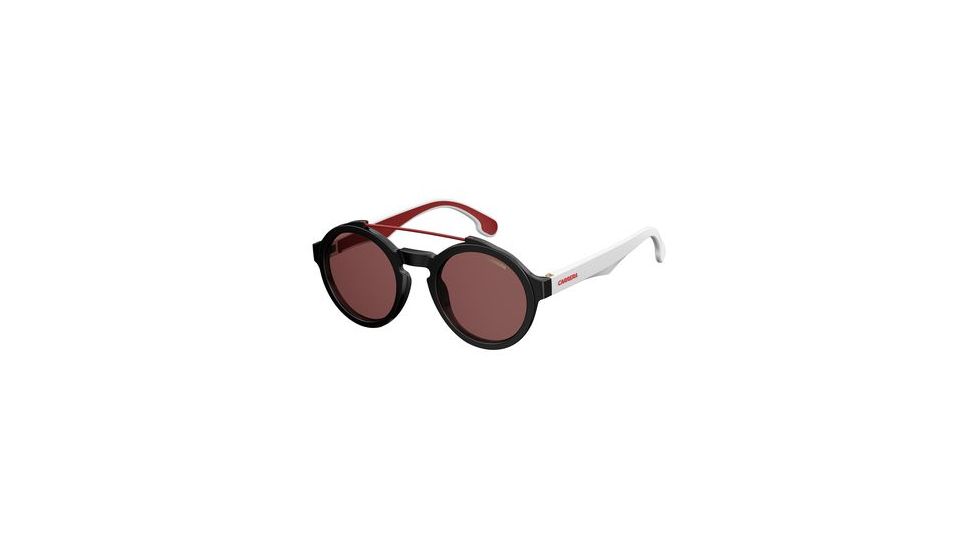 Carrera 1002/S Progressive Prescription Sunglasses CA1002S-080S-4S-5124 - Frame Color Black/White, Lens Diameter 51 mm