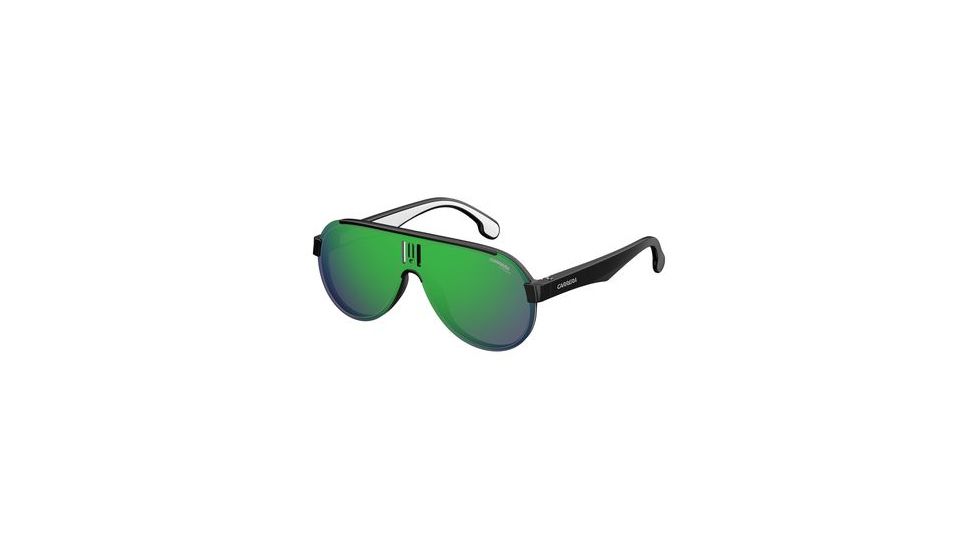 Carrera 1008/S Sunglasses CA1008S-0807-Z9-9901 - Black Frame, Green Multilayer Lenses, Lens Diameter 99mm, Distance Between Lenses 1mm