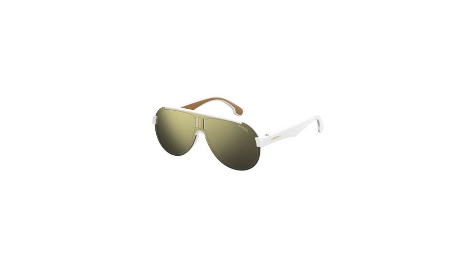 Carrera 1008/S Sunglasses CA1008S-0VK6-K1-9901 - White Frame, Brown Gold Sp Lenses, Lens Diameter 99mm, Distance Between Lenses 1mm
