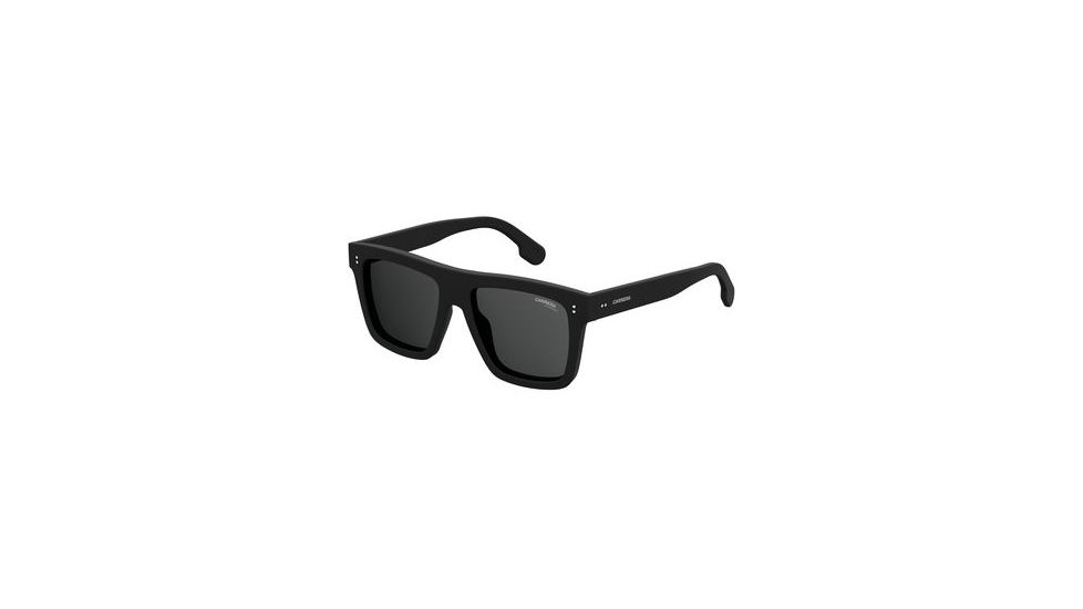 Carrera 1010/S Sunglasses CA1010S-0003-IR-5518 - Matte Black Frame, Gray Blue Lenses, Lens Diameter 55mm, Distance Between Lenses 18mm