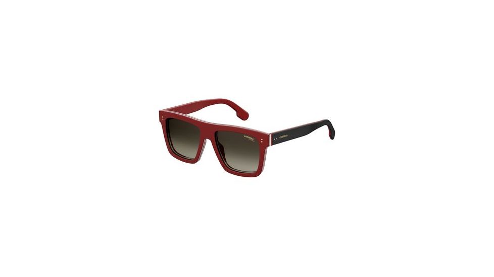 Carrera 1010/S Sunglasses CA1010S-0C9A-HA-5518 - Red Frame, Brown Gradient Lenses, Lens Diameter 55mm, Distance Between Lenses 18mm