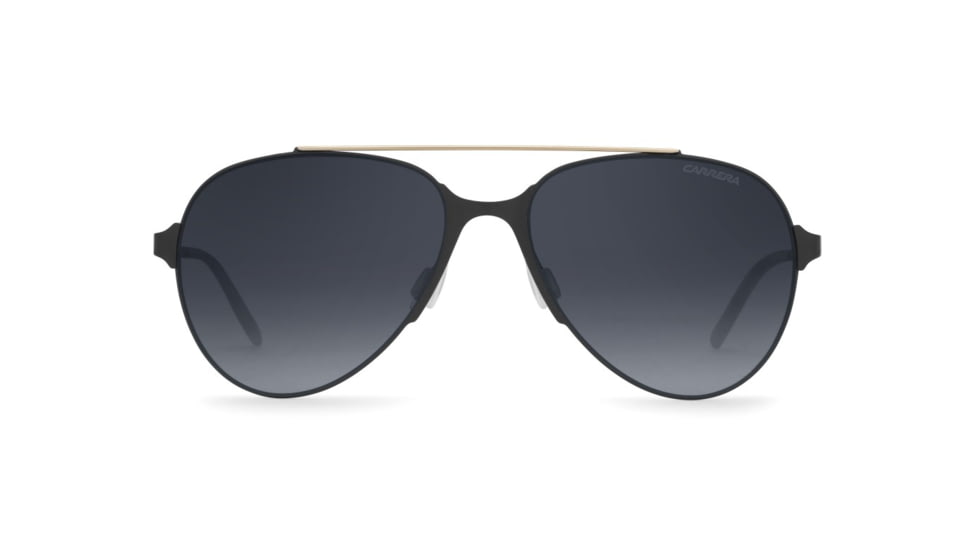 Carrera 113/S Sunglasses CA113S-01PW-HD-5717 - Gold Black Matte Frame, Gray Gradient Lenses, Lens Diameter 57mm, Distance Between Lenses 17mm