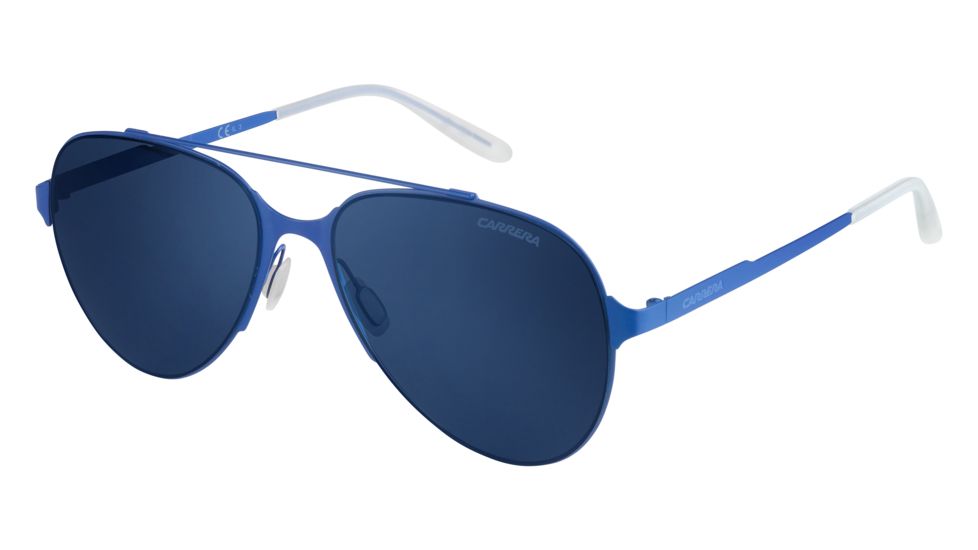 Carrera 113/S Single Vision Prescription Sunglasses CA113S-0D6K-KU-5717 - Lens Diameter 57 mm, Frame Color Matte Blue