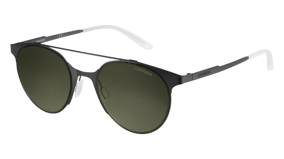Carrera 115/S Sunglasses CA115S-0003-QT-5021 - Matte Black Frame, Green Lenses, Lens Diameter 50mm, Distance Between Lenses 21mm