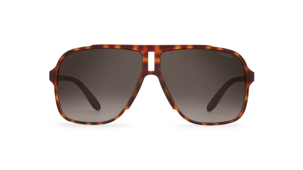 Carrera 122/S Sunglasses CA122S-0L2L-HA-6111 - Havana Black Frame, Brown Gradient Lenses, Lens Diameter 61mm, Distance Between Lenses 11mm