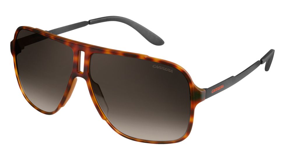 Carrera 122/S Sunglasses CA122S-0L2L-HA-6111 - Havana Black Frame, Brown Gradient Lenses, Lens Diameter 61mm, Distance Between Lenses 11mm