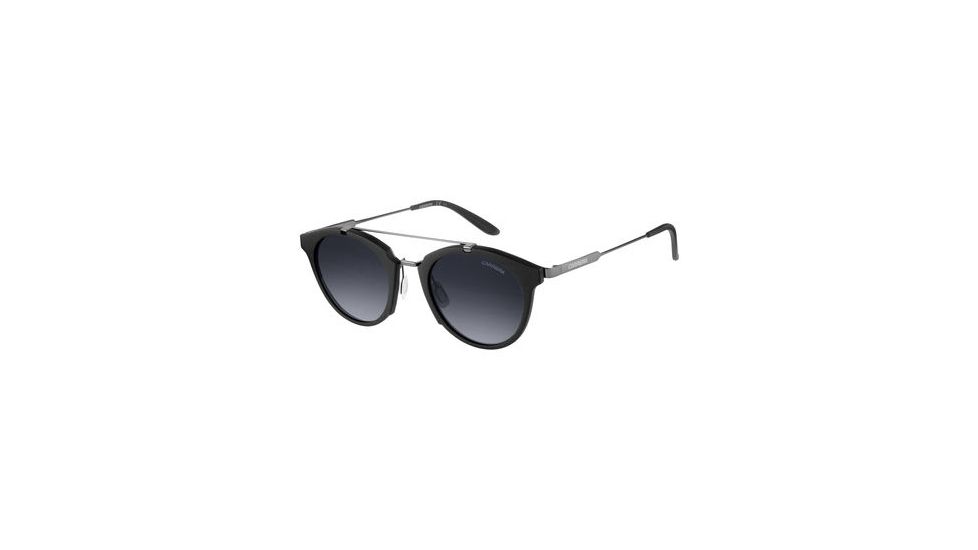 Carrera 126/S Sunglasses CA126S-0QGG-HD-4922 - Black / Dark Ruthenium Frame, Gray Gradient Lenses, Lens Diameter 49mm, Distance Between Lenses 22mm