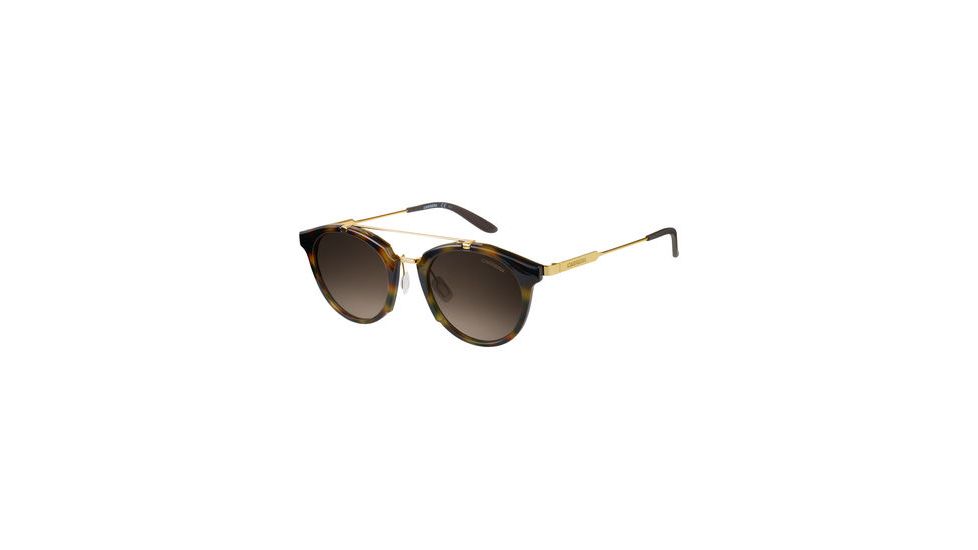 Carrera 126/S Sunglasses CA126S-0SCN-HA-4922 - Yellow Havana Gold Frame, Brown Gradient Lenses, Lens Diameter 49mm, Distance Between Lenses 22mm