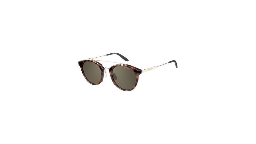 Carrera 126/S Sunglasses CA126S-0SCT-70-4922 - Havana Gold Frame, Brown Lenses, Lens Diameter 49mm, Distance Between Lenses 22mm