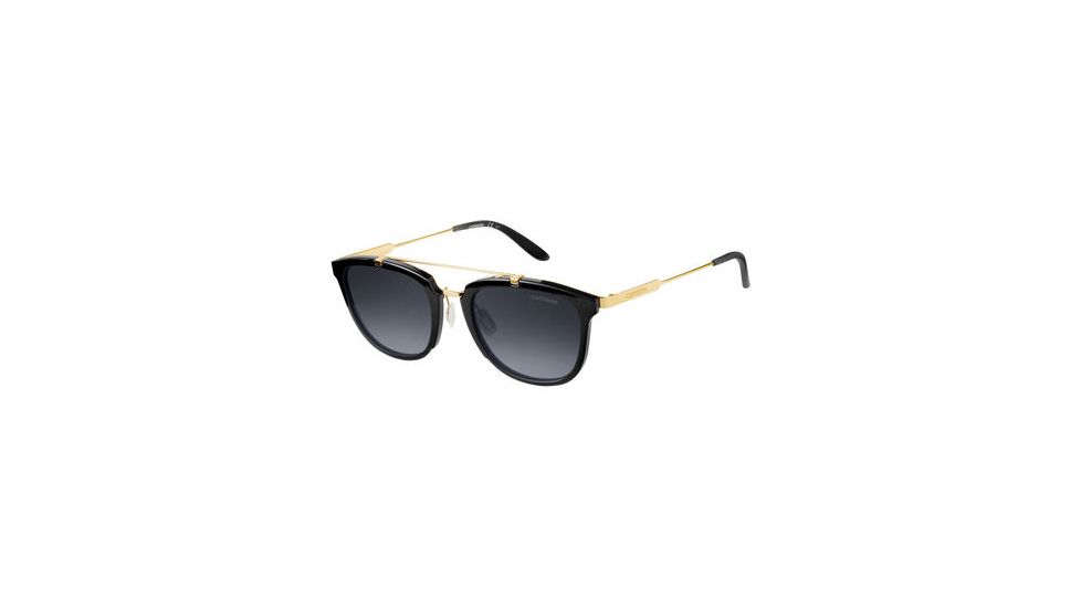 Carrera 127/S Progressive Prescription Sunglasses CA127S-06UB-HD-5121 - Frame Color Shiny Black-Gold, Lens Diameter 51 mm