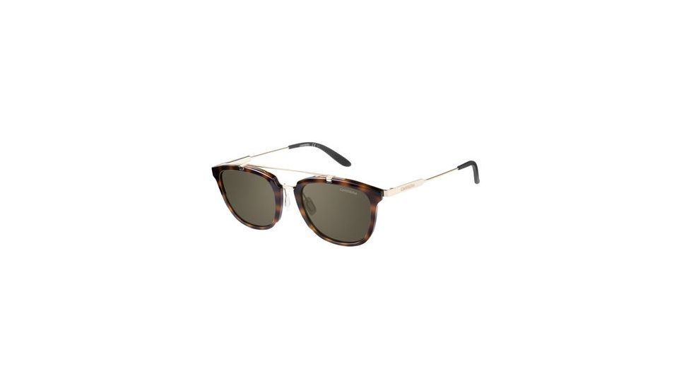 Carrera 127/S Progressive Prescription Sunglasses CA127S-0SCT-70-5121 - Frame Color Havana Gold, Lens Diameter 51 mm