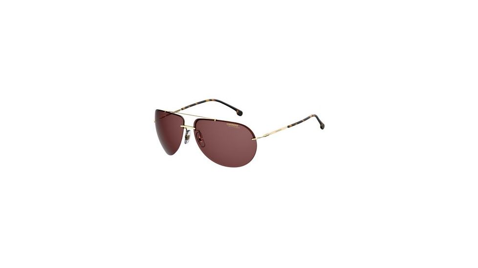Carrera 149/S Sunglasses CA149S-0J5G-W6-6513 - Gold Frame, Burgundy Polarized Lenses, Lens Diameter 65mm, Distance Between Lenses 13mm
