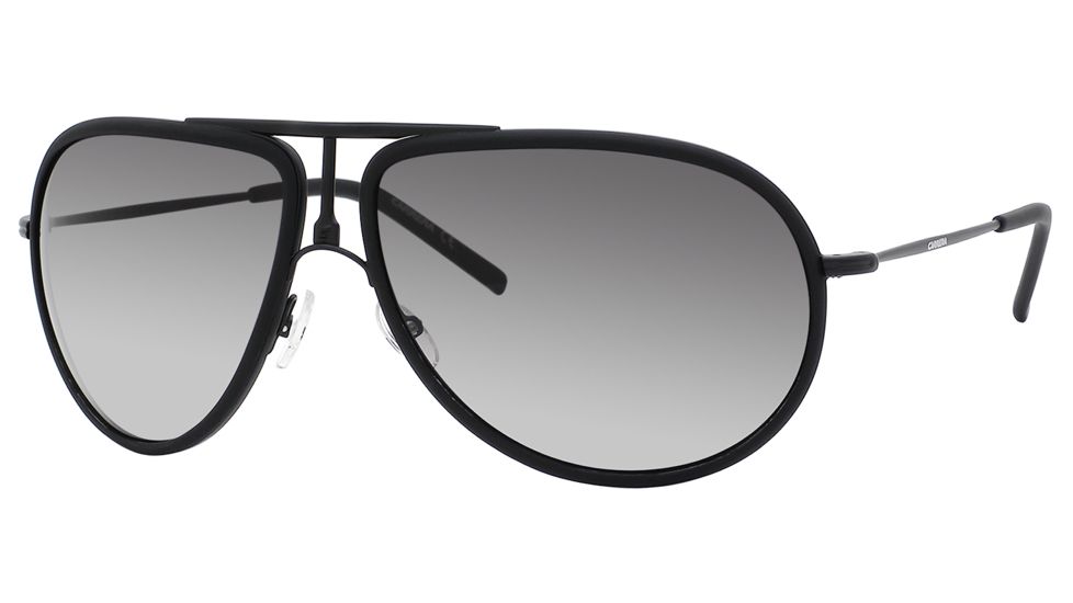 Carrera 15/S Sunglasses CA15S-094X-9O-6314 - Matte Black Frame, Dkgray Gradient Lenses, Lens Diameter 63mm, Distance Between Lenses 14mm