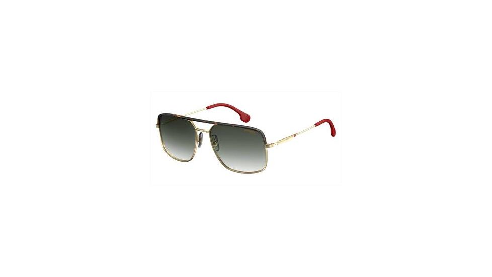 Carrera 152/S Sunglasses CA152S-0RHL-9K-6017 - Gold / Black Frame, Gray Green Lenses, Lens Diameter 60mm, Distance Between Lenses 17mm