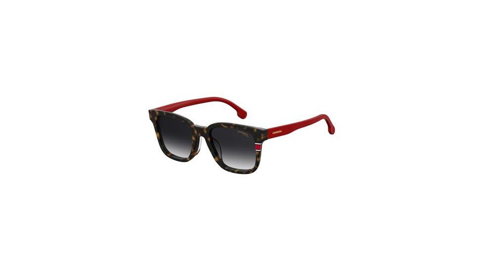 Carrera 185/F/S Sunglasses CA185FS-0O63-9O-5321 - Havana Red Frame, Dark Gray Gradient Lenses, Lens Diameter 53mm, Distance Between Lenses 21mm