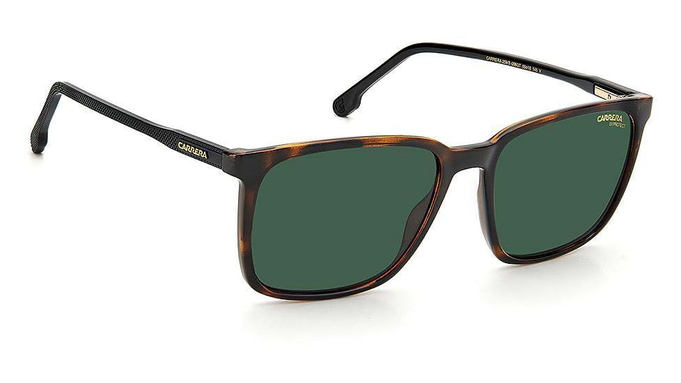 Carrera 259/S Sunglasses, Dark Havana Frame, Green Lens, 716736361208