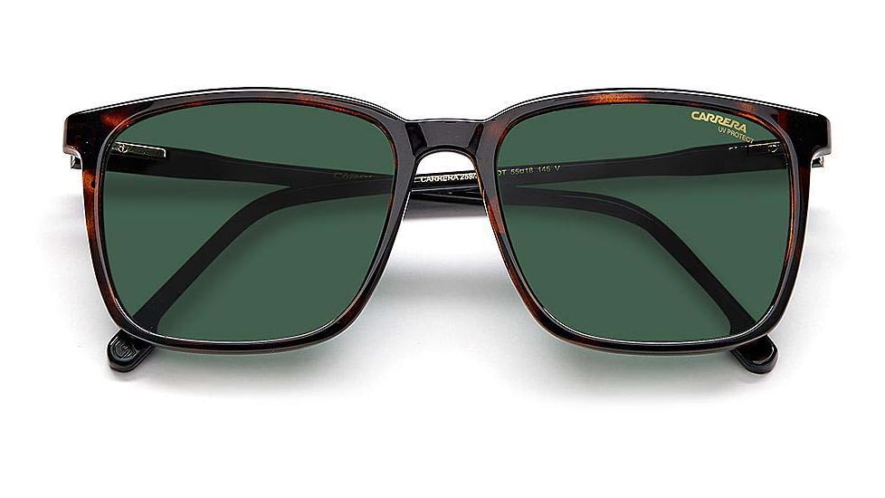 Carrera 259/S Sunglasses, Dark Havana Frame, Green Lens, 716736361208