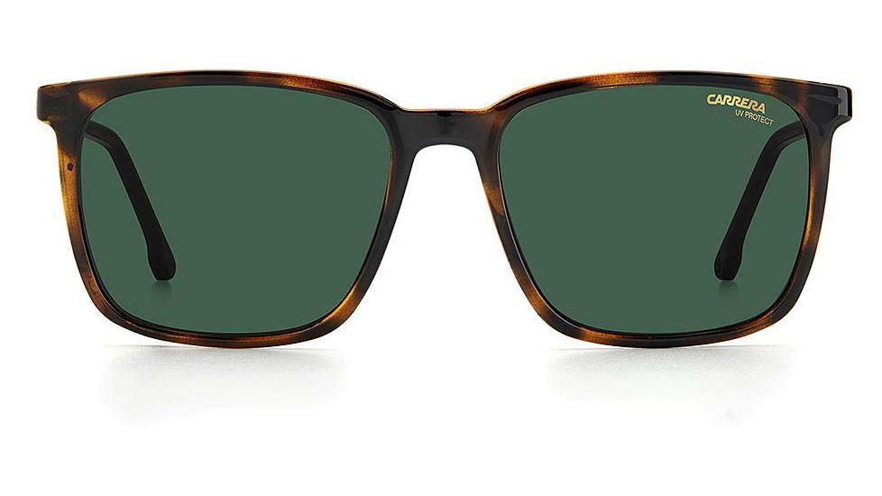 Carrera 259/S Sunglasses, Dark Havana Frame, Green Lens, 716736361208