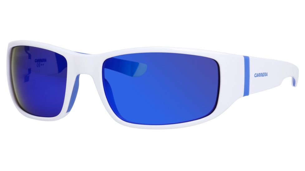 Carrera 4000/S Sunglasses CA4000S-026L-Z0-6220 - White Blue Frame, Ml Blue Lenses, Lens Diameter 62mm, Distance Between Lenses 20mm